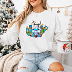 Joy Snowman Design - Christmas Unisex Crewneck T-Shirt Sweatshirt Hoodie