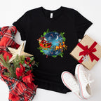 Santa Moon Design - Christmas Unisex Crewneck T-Shirt Sweatshirt Hoodie