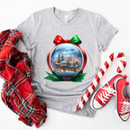 Globe City Christmas Design - Christmas Unisex Crewneck T-Shirt Sweatshirt Hoodie