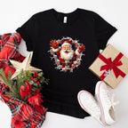 Brick Wall Santa Christmas Design - Christmas Unisex Crewneck T-Shirt Sweatshirt Hoodie