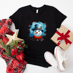 Hat Snowman Christmas Design - Christmas Unisex Crewneck T-Shirt Sweatshirt Hoodie