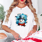 Hat Snowman Christmas Design - Christmas Unisex Crewneck T-Shirt Sweatshirt Hoodie