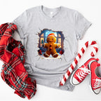 3D Cinnamon Cookie Christmas Design - Christmas Unisex Crewneck T-Shirt Sweatshirt Hoodie