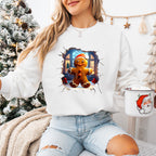 3D Cinnamon Cookie Christmas Design - Christmas Unisex Crewneck T-Shirt Sweatshirt Hoodie