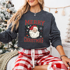 Merry Christmas Cute Santa - Christmas Unisex Crewneck T-Shirt Sweatshirt Hoodie