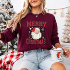 Merry Christmas Cute Santa - Christmas Unisex Crewneck T-Shirt Sweatshirt Hoodie