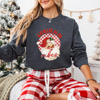Christmas Vibes Cute Santa - Christmas Unisex Crewneck T-Shirt Sweatshirt Hoodie