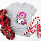 Pink Christmas Design - Christmas Unisex Crewneck T-Shirt Sweatshirt Hoodie