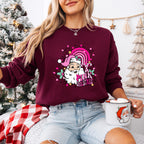 Pink Christmas Design - Christmas Unisex Crewneck T-Shirt Sweatshirt Hoodie