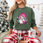 Pink Christmas Design - Christmas Unisex Crewneck T-Shirt Sweatshirt Hoodie