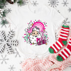 Pink Christmas Design - Christmas Unisex Crewneck T-Shirt Sweatshirt Hoodie