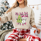 La La La Tree And Snowman Design - Christmas Unisex Crewneck T-Shirt Sweatshirt Hoodie