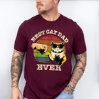 Best Cat Dad Ever Father's Day Unisex Crewneck T-Shirt Sweatshirt Hoodie