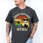 Best Cat Dad Ever Father's Day Unisex Crewneck T-Shirt Sweatshirt Hoodie