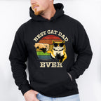 Best Cat Dad Ever Father's Day Unisex Crewneck T-Shirt Sweatshirt Hoodie
