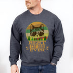 Best Cat Dad Ever Father's Day Unisex Crewneck T-Shirt Sweatshirt Hoodie