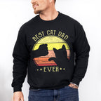 Best Cat Dad Father's Day Unisex Crewneck T-Shirt Sweatshirt Hoodie