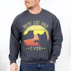 Best Cat Dad Father's Day Unisex Crewneck T-Shirt Sweatshirt Hoodie