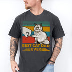 Cat Dad Father's Day Unisex Crewneck T-Shirt Sweatshirt Hoodie
