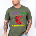 Mardi Gras Crawdaddy Father's Day Unisex Crewneck T-Shirt Sweatshirt Hoodie