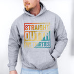 Straight Outta My Thirties Father's Day Unisex Crewneck T-Shirt Sweatshirt Hoodie