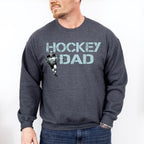 Hockey Dad Father's Day Unisex Crewneck T-Shirt Sweatshirt Hoodie