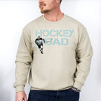 Hockey Dad Father's Day Unisex Crewneck T-Shirt Sweatshirt Hoodie
