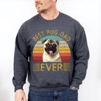 Best Pug Dad Ever Father's Day Unisex Crewneck T-Shirt Sweatshirt Hoodie