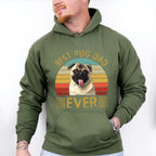 Best Pug Dad Ever Father's Day Unisex Crewneck T-Shirt Sweatshirt Hoodie
