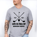 Play Golf Father's Day Unisex Crewneck T-Shirt Sweatshirt Hoodie
