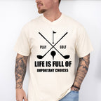 Play Golf Father's Day Unisex Crewneck T-Shirt Sweatshirt Hoodie