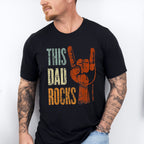 This Dad Rocks Father's Day Unisex Crewneck T-Shirt Sweatshirt Hoodie