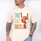 This Dad Rocks Father's Day Unisex Crewneck T-Shirt Sweatshirt Hoodie