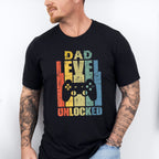 Dad Level Unlocked Father's Day Unisex Crewneck T-Shirt Sweatshirt Hoodie