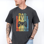Dad Level Unlocked Father's Day Unisex Crewneck T-Shirt Sweatshirt Hoodie