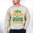 Proud Dad Father's Day Unisex Crewneck T-Shirt Sweatshirt Hoodie