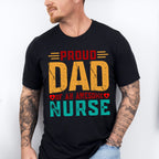 Proud Dad Awesome Nurse Father's Day Unisex Crewneck T-Shirt Sweatshirt Hoodie