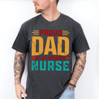 Proud Dad Awesome Nurse Father's Day Unisex Crewneck T-Shirt Sweatshirt Hoodie