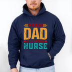 Proud Dad Awesome Nurse Father's Day Unisex Crewneck T-Shirt Sweatshirt Hoodie