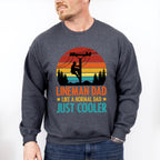 Lineman Dad Father's Day Unisex Crewneck T-Shirt Sweatshirt Hoodie
