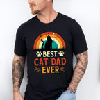 Best Cat Dad Ever Father's Day Unisex Crewneck T-Shirt Sweatshirt Hoodie