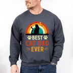 Best Cat Dad Ever Father's Day Unisex Crewneck T-Shirt Sweatshirt Hoodie