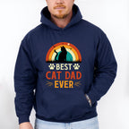 Best Cat Dad Ever Father's Day Unisex Crewneck T-Shirt Sweatshirt Hoodie