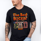 The Best Buckin Dad Father's Day Unisex Crewneck T-Shirt Sweatshirt Hoodie