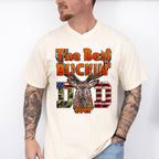 The Best Buckin Dad Father's Day Unisex Crewneck T-Shirt Sweatshirt Hoodie