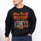 The Best Buckin Dad Father's Day Unisex Crewneck T-Shirt Sweatshirt Hoodie