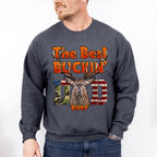 The Best Buckin Dad Father's Day Unisex Crewneck T-Shirt Sweatshirt Hoodie