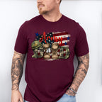 Army Dad Father's Day Unisex Crewneck T-Shirt Sweatshirt Hoodie