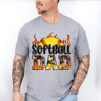 Softball Dad Father's Day Unisex Crewneck T-Shirt Sweatshirt Hoodie