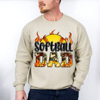 Softball Dad Father's Day Unisex Crewneck T-Shirt Sweatshirt Hoodie